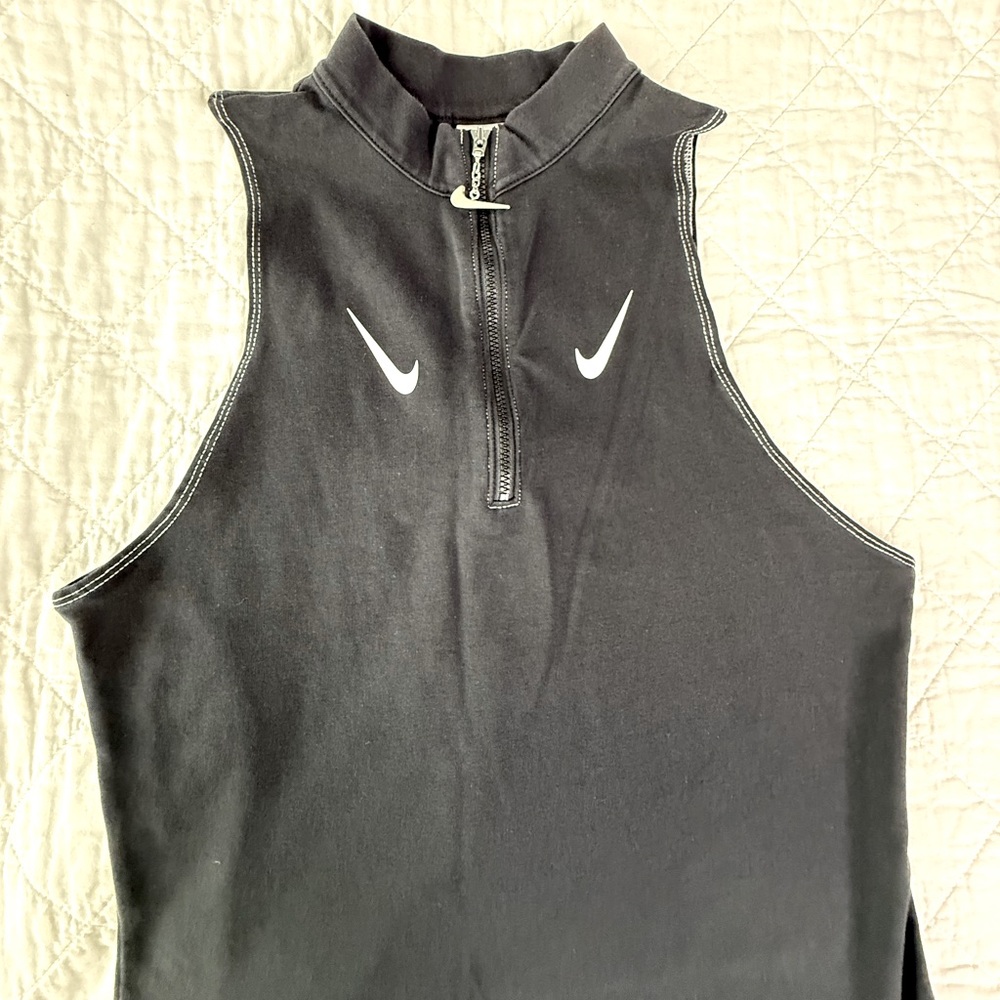 Nike Black Mini Dress with White Swoosh - Picture 3 of 15